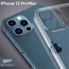 Pusat Gor Iphone 12 Pro Max 6.7 Inch Kılıf Kamera Korumalı Şeffaf Silikon KILIF-1852