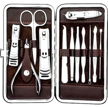 Pazarcan Profesyonel Çelik Manikür Pedikür Seti 12 Parça