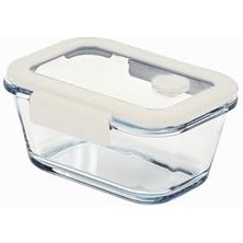 Glace Vakumlu Cam Saklama Kabı 460 ml Bej