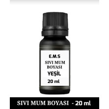 E.M.S Mum Boyası Yeşil 20 ML SIVI MUM BOYASI YEŞİL.