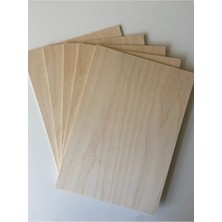 Mobilreyon 5 Adet 4mm B5 Ebat 17,5X25 cm Huş Kontraplak 1. Sınıf Ithal, Iki Yüzü Budaksız