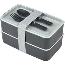 Life 4 Bölmeli Çatal Kaşıklı Plastik Beslenme Saklama Kutusu MIT1095