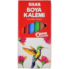 Boya Kalemi, Kuru Boya, 6 Renk, Kısa Boy, Hex Shiny - Art 354