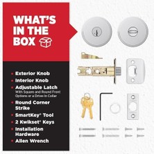 97402-894 Kapı Topuzu, Cilalı Krom