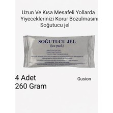 Gusion Soğuk Taşıma Jeli 4 Adet 260 Gram Buz Aküsü Görevini Görür Yiyeceklerin Bozulmasını Önler