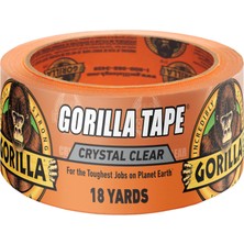 Gorilla Kristal Netliğinde Onarım Koli Bandı, 4,8 cm x 18 Yd, Şeffaf, (1'li Paket)
