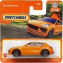 Hot Wheels Matchbox - 2022 Porsche Macan - Mbx Road Trip 11/100 - HVN65 - Short Card - Turuncu - Superfast Lesn