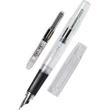 Online Dolma Kalem Bachelor, Şeffaf Dolma Kalem, Iridyum Kalem F, Standart Mürekkep Kartuşları Için Kartuş Doldurucu, Ergonomik Sap, Sürdürülebilir Dönüştürücü, Lettering/bullet Journal/kaligrafi Için