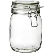 Kavanoz Hava Geçirmez Kilitli Kapağa Sahiptir Contalı Aroma Koruyucu A Kalite 1 Lt 17X12 cm