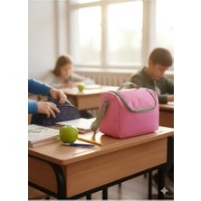 Placity Termos Çanta Isı Yalıtımlı Öğle Yemeği ve Piknik Çantası Pembe, Plaj-Çantası