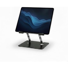 Prexua Flexer Ayarlanabilir Ergonomik Laptop Standı - Tablet Standı - Metal - Siyah - FLX2320BL (Siyah)