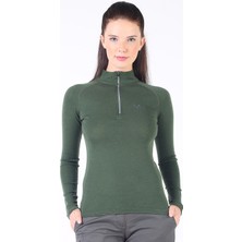 Woolona Vega Uzun Kollu Yarım Fermuar Kadın Sweatshirt