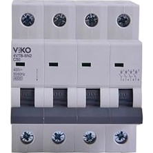 4VTB-4C50 Otomatik Sigorta 4,5ka C Tipi 4 Kutup 50A