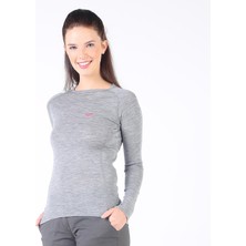 Woolona Alize Uzun Kollu Kadın Sweatshirt - GRY