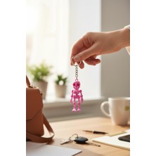 Pazarois Gülümseyen Iskelet Figürlü Hareketli Anahtarlık