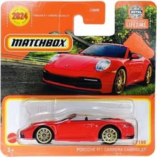 Hot Wheels Matchbox Porsche 911 Carrera Cabriolet - Red (1/64) HVK96