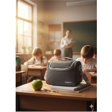 Placity Termos Çanta Isı Yalıtımlı Öğle Yemeği ve Piknik Çantası Füme, Plaj-Çantası