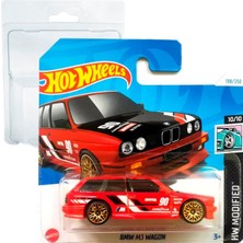 Hot Wheels Bmw M3 Wagon Hw Modified 10/10 (138/250) HTD89 Kırmızı 2024 + Koruyucu Kısa Kart Frikimon