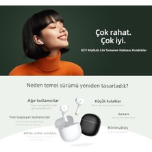 Qcy Ailybuds Lite Enc Gürültü Engelleme Bluetooth 5.3 Kablosuz Kulaklık T29 Siyah