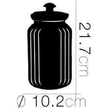 Viva Cam Kapaklı Kavanoz, 1500CC