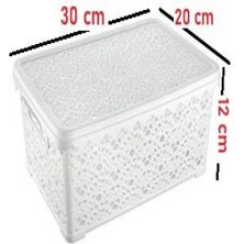 Pazarcan Büyük Motifli Kapaklı KUTU-TİM136 (1021)