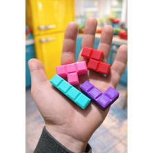 Otscraft Studio Renkli Tetris Blok Tasarımlı Buzdolabı Magnet Seti (4’lü Set)