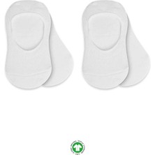 Butik Bfs Nessiworld 2'li Penye Babet Silikonlu Basic Çorap 30104 Beyaz Beyaz