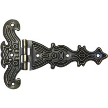 Pazarcan Lounge Dekoratif, Sac Tek Kuyruklu Menteşe - 69X102 Mm, Büyük, Antik, 1 Adet