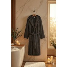 Mira Antrasit Kapüşonlu Bornoz