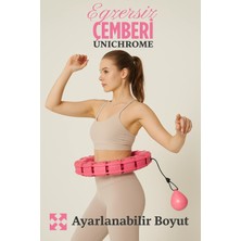 Pazarcan Egzersiz Çemberi Egzersiz Halkası Ağırlıklı Bel Karın Kalça Bölgesi Ayarlanabilir