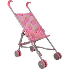 Pazarcan 13001 Katlanır Metal Baston Oyuncak Puset Çilek Desenli