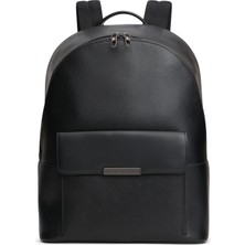 Tommy Hilfiger Siyah Erkek Sırt Çantası Th Busıness Leather Backpack
