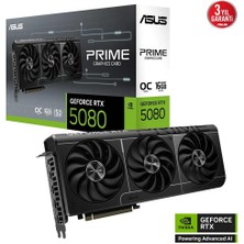 Tuba Toptaş Asus PRIME-RTX5080-O16G, 16GB, 256BIT, Gddr7, 1xhdmı, 3xdp Gamıng Ekran Kartı