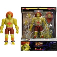 Storemax Jada Toys Street Fighter Figür Blanka (19 Cm) - Street Fighter 2'den Hareketli ve Aksiyon Figürü: The Final Challengers, Alternatif Başlı, Eller ve Aksesuarlar, 13 Yaşından Itibaren