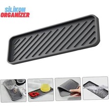 Fırtına Silikon Yağdanlık Yağlık Standı Altlık ,çok Amaçlı Organizer Sunumluk ,sabunluk Altlığı , 26X10 cm