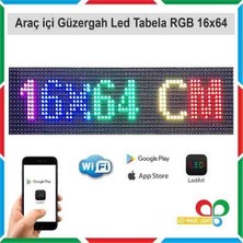 RP717 9*37CM Esnek LED Matrix Panel Su Geçirmez Bluetooth Telefon Destekli