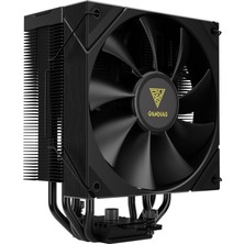 Tuba Toptaş Gamdıas Boreas E2-410, Black Edition, 120MM, Cpu Kule Tipi Hava Soğutma, Doğrudan Temas Teknolojisine Sahip 4 Adet Gelişmiş Bakır Isı Borusu (Amd Am4-Am5 ve Intel Tüm Işlemciler ile Uyumlu)