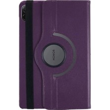 Buğz Huawei Honor Pad X8A Kılıf 360 Tablet Deri Kılıf - Mürdüm