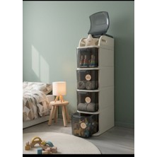 Follow Me Nostalji Köşesi Tekerlekli Dolap Pro Slim Gizli Tekerli Dolap