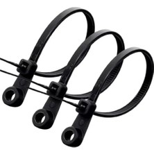 Monte Lua Vida Delikli Kablo Bağı Plastik Kelepçe 100LÜ Paket Siyah 3.6X150MM