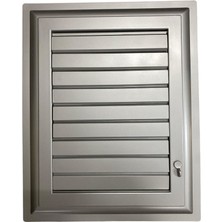 Tuba Toptaş Plastik Menfez 65X65 Gümüş Banyo Wc Havalandırma