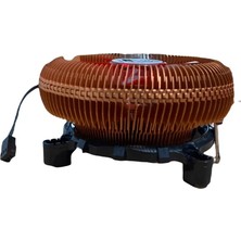 Tuba Toptaş Redrock RR-F12L Intel 1150/1155/1156/775 Amd Bakır Işıklı Işlemci Soğutucusu