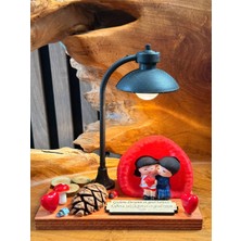 MYK Hediye ve Sanat Atölyesi 14 Şubat Sevgililer Günü Işıklı Biblo Kişiye Özel Yazılı Aşk Biblosu Romantik Hediye