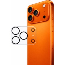 Nexiva (Tam Lens) iPhone 17 Pro Max Uyumlu Tek Parça Tam Kapatan 9h 3D Kamera Yüzey ve Lens Koruyucu