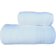 Erteks Havlu Seti 1 Ad 70 x 140 Banyo 1 Ad 50 x 100 El Havlusu Gramajlı Beyaz Yumuşacık