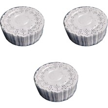 Omeyva Dantel Kağıt Bardak Altlığı - Beyaz - 9 Cm. - 500 Adetlik 3 Paket - 1500 Adet