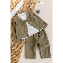Babymod Şık 3'lü Ceketli Erkek Bebek Çocuk Takım Set