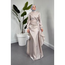 Merven Akyüz Magnolia Saten Abiye Taş