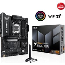 Tuba Toptaş Asus Tuf Gamıng B850-E Wıfı, 4xddr5, 3x M.2, Hdmı, Dp, Type-C, Wi-Fi 6e, Bluetooth V5.3, Am5 Soket Gamıng Anakart