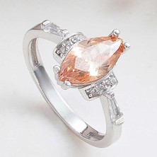 Inure Jewelry Gümüş Zirkon Taşlı Kadın Yüzük